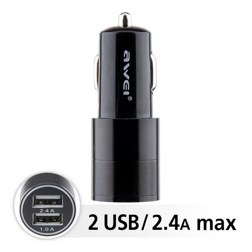 ανταπτόρας αυτοκίνητου διπλής USB φόρτισης