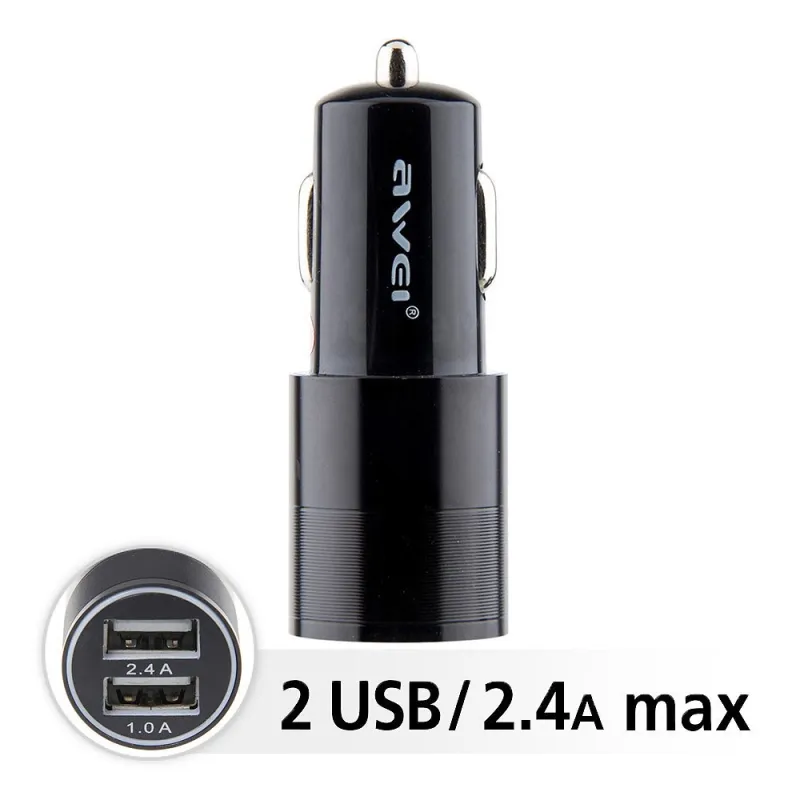 ανταπτόρας αυτοκίνητου διπλής USB φόρτισης