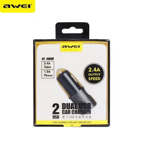 ανταπτόρας αυτοκίνητου διπλής USB φόρτισης