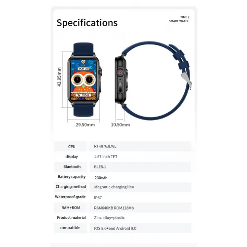 smartwatch GH23, Aoke smartwatch GH23